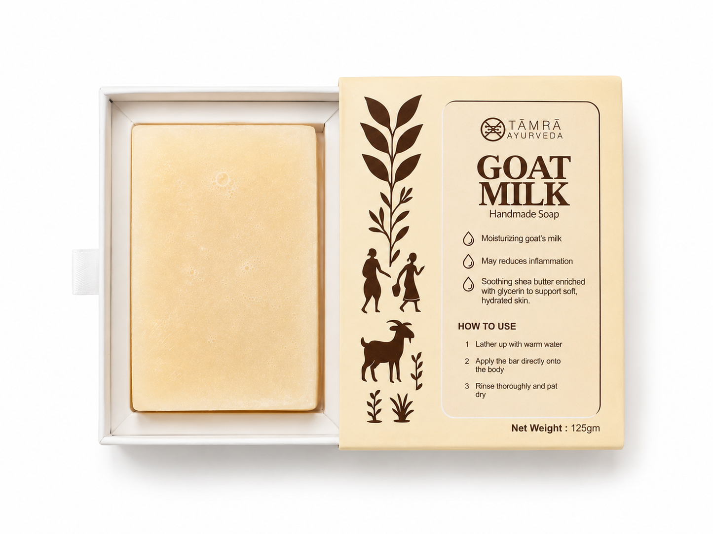 Goat Milk Soap for Soft, Healthy & Nourished Skin– 125 gm