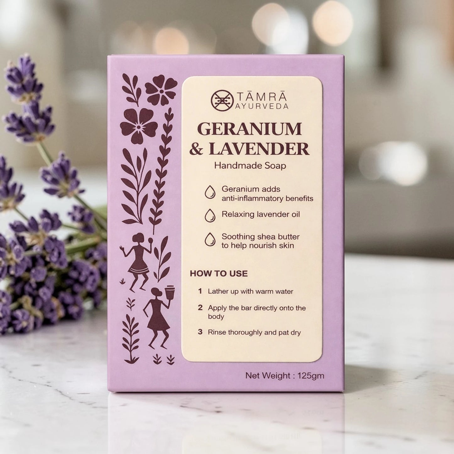 Geranium & Lavender Handmade Soap