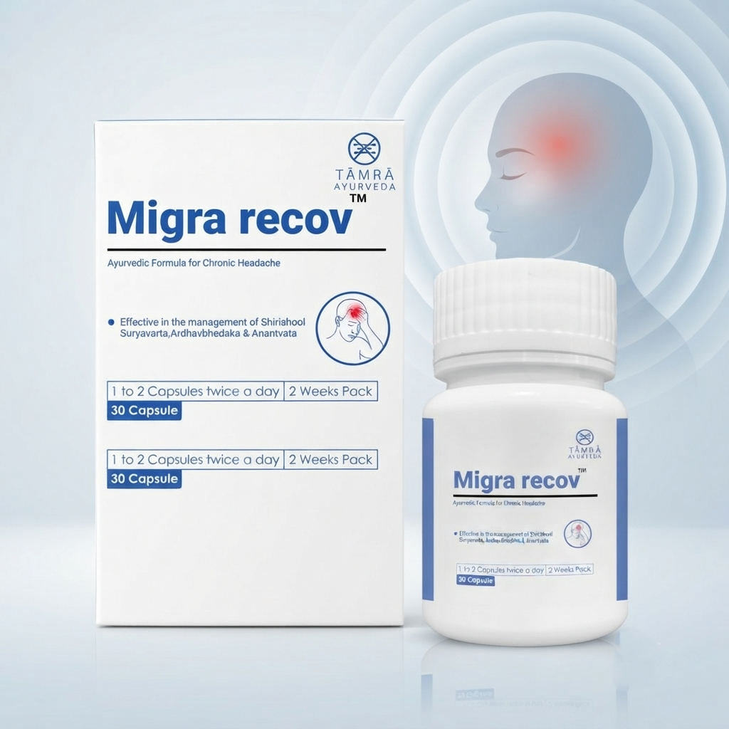 Migra Recov Capsule – Ayurvedic Support for Migraine Relief & Head Wellness