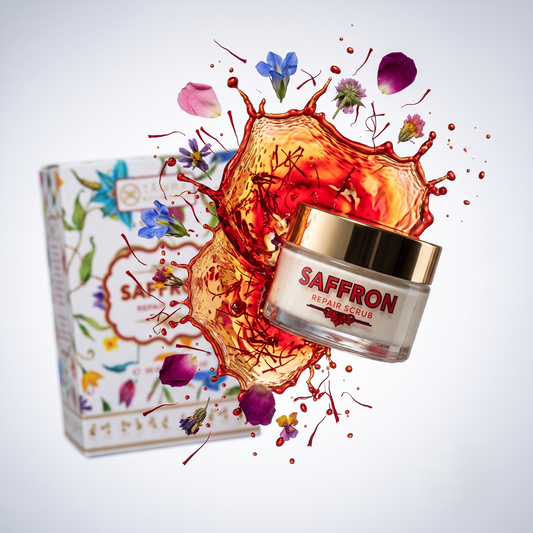 Ayurvedic Saffron Face Scrub for Gentle Exfoliation & Glow