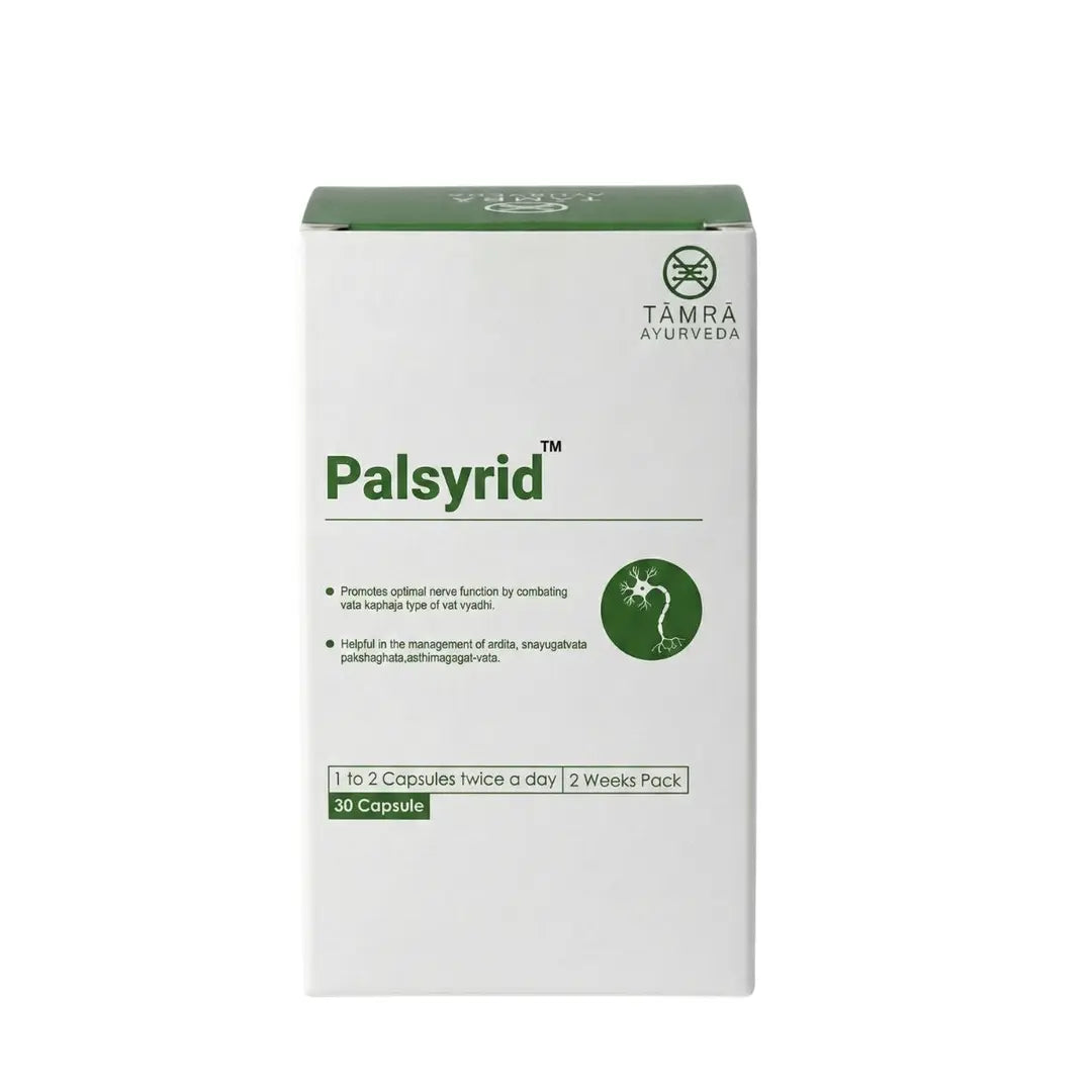 Box of Palsyrid by Tamra Ayurveda on a white background