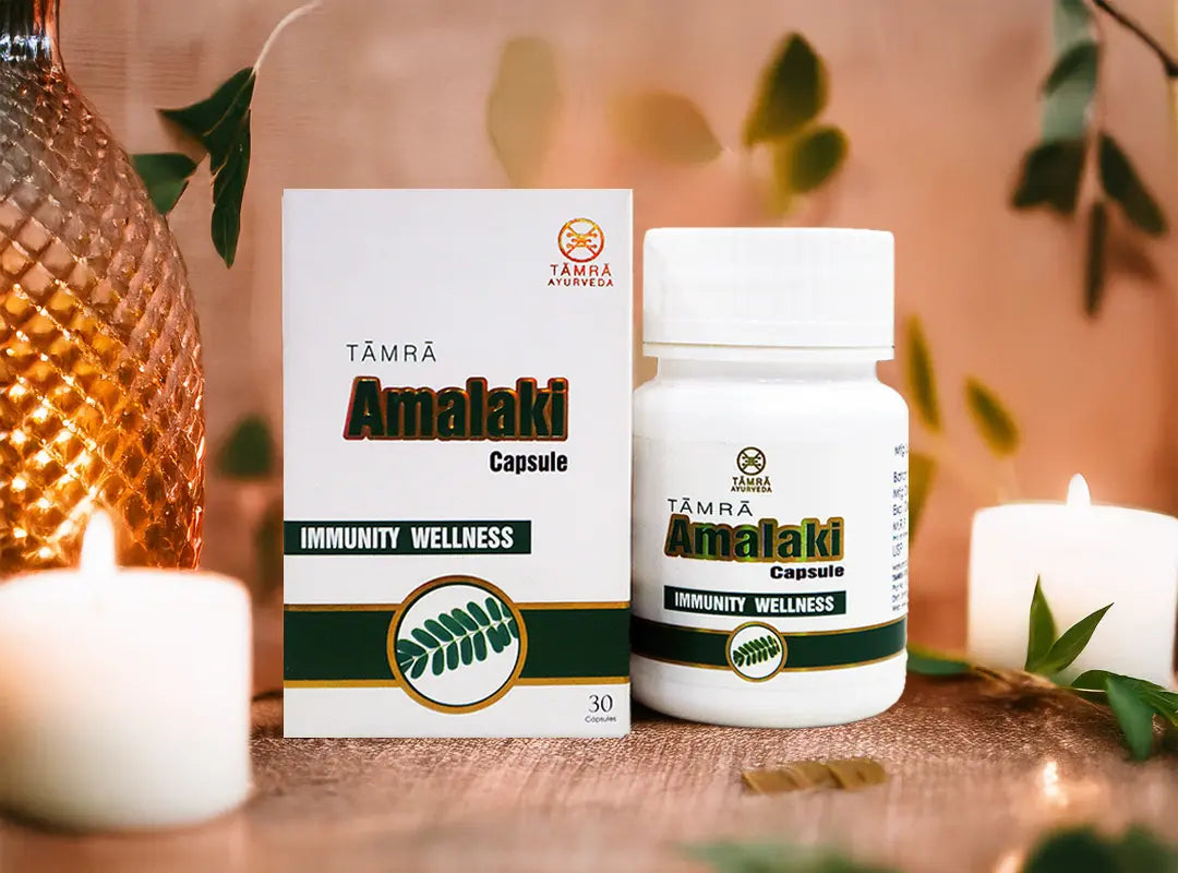 Tamra Amalaki capsule box and bottle for immunity wellness India