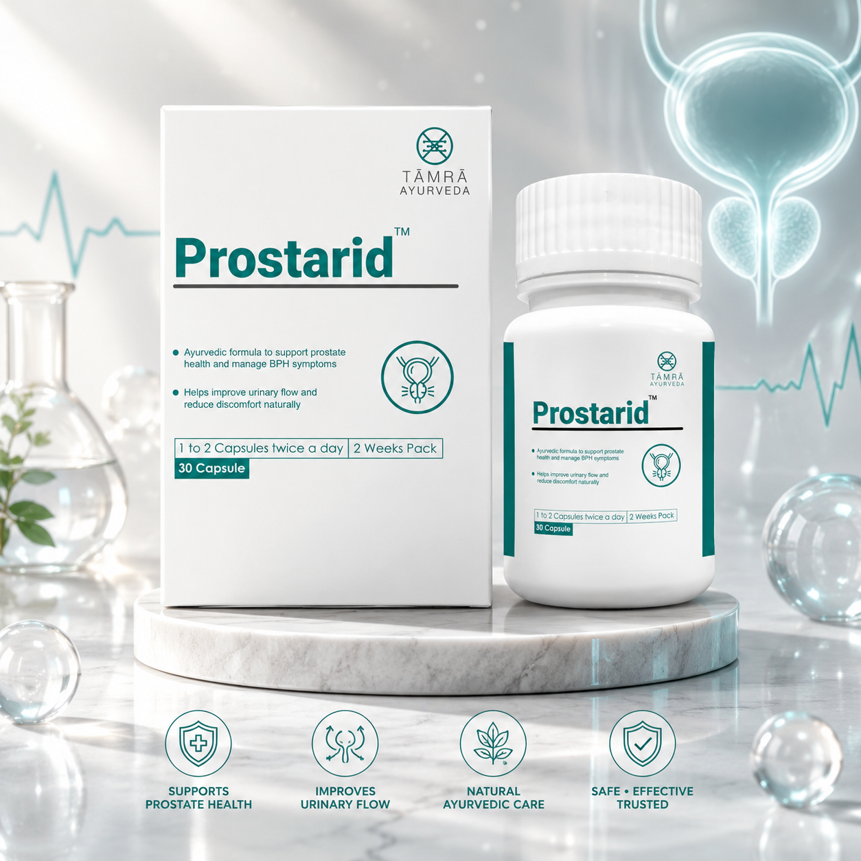Tamra Prostarid Capsule – Ayurvedic Support for Prostate Health & Urinary Function