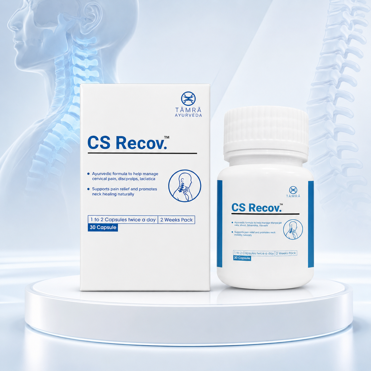 Tamra CS Recov Capsule – Ayurvedic Support for Cervical Spine & Neck Wellness