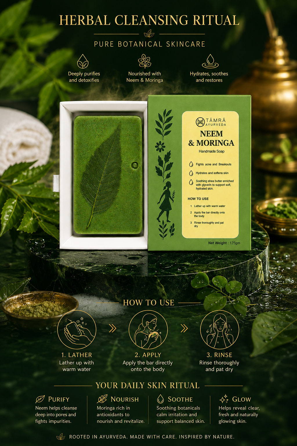 Neem & Moringa Handmade Soap