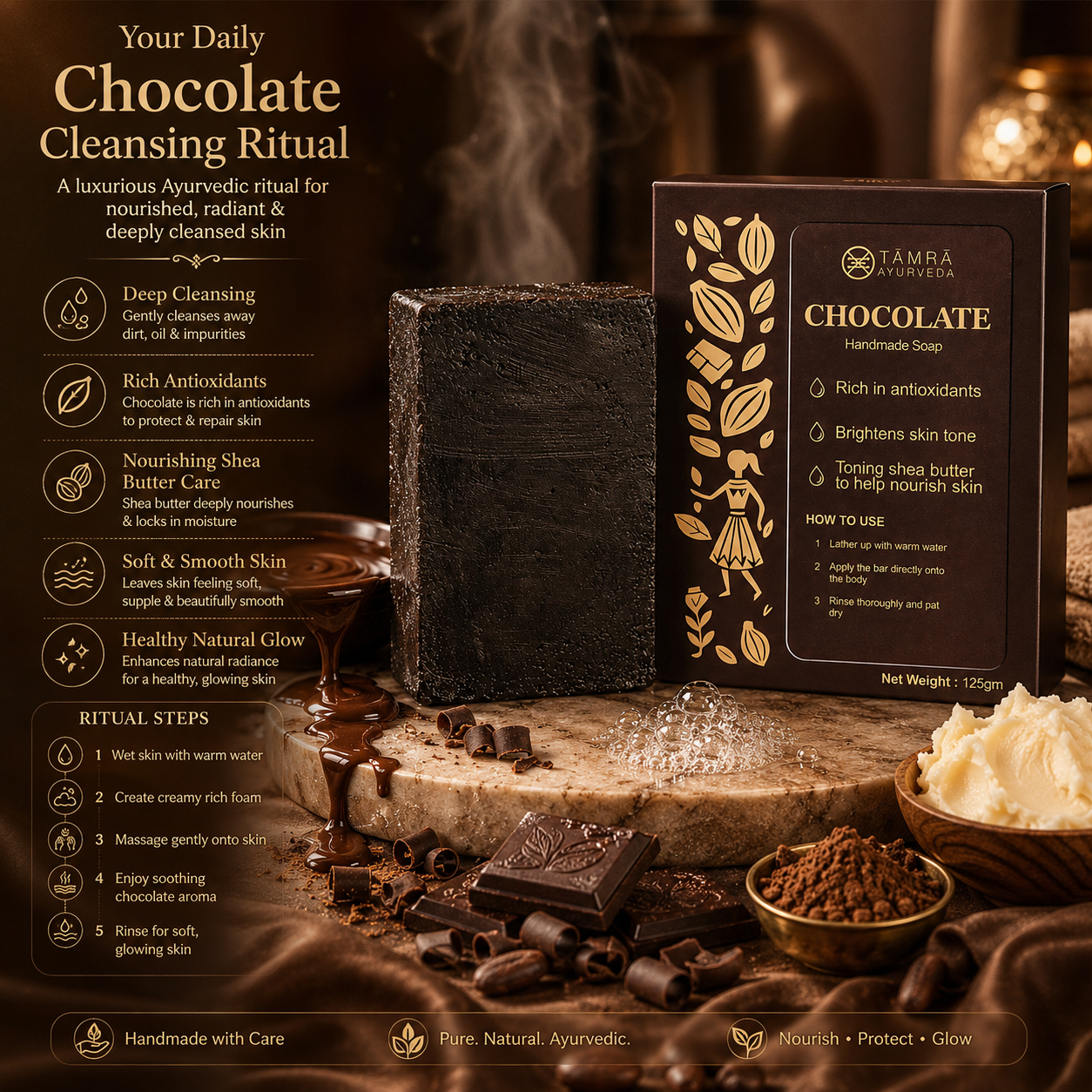 Chocolate handmade Soap