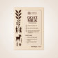 Tâmra Ayurveda Goat Milk soap packaging on a beige background