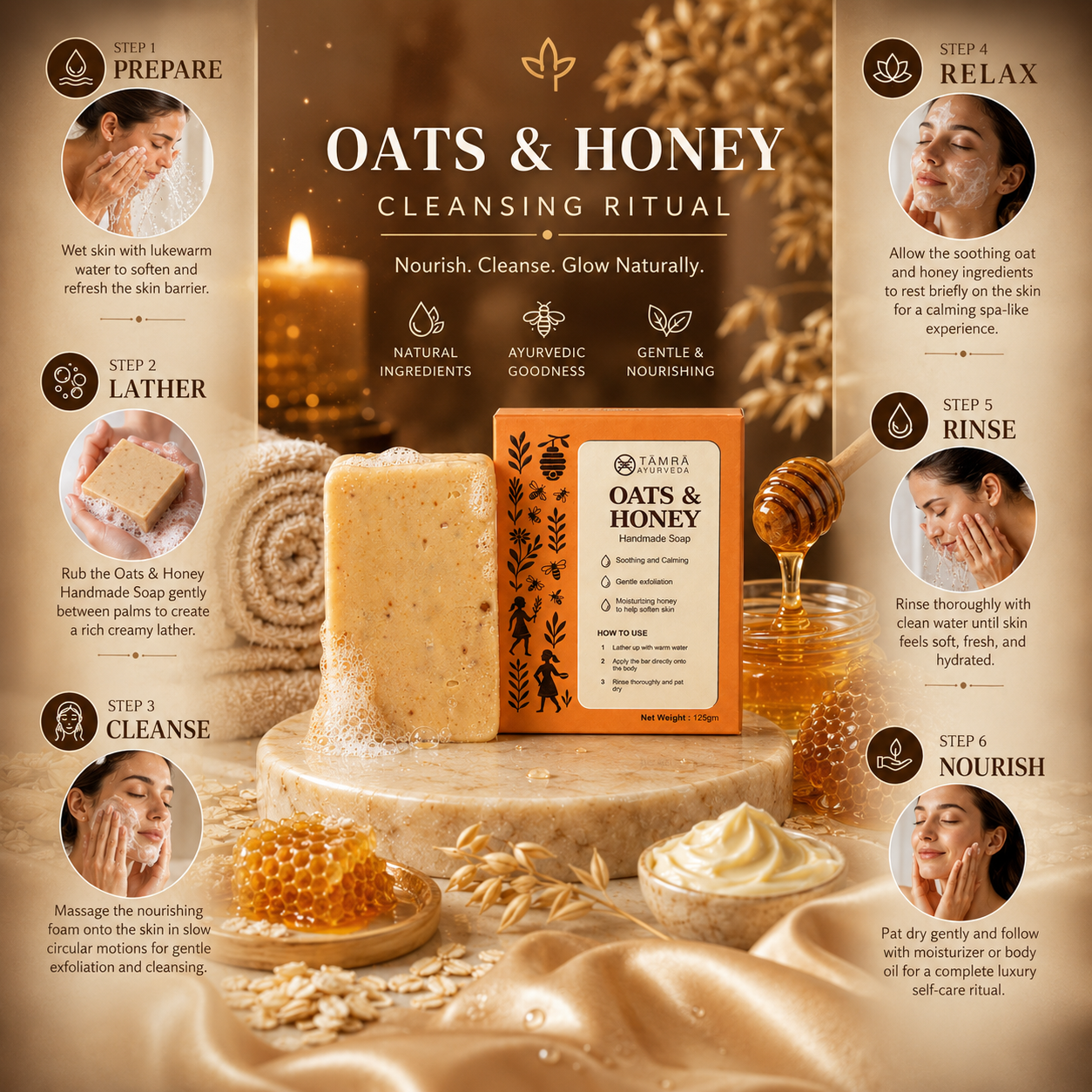 Oats & Honey Handmade Soap