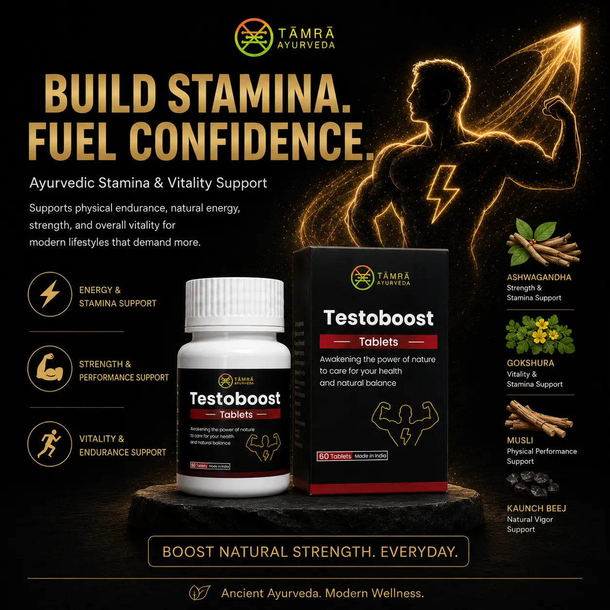 Tamra Testoboost Tablets – Ayurvedic Men’s Vitality & Performance Support