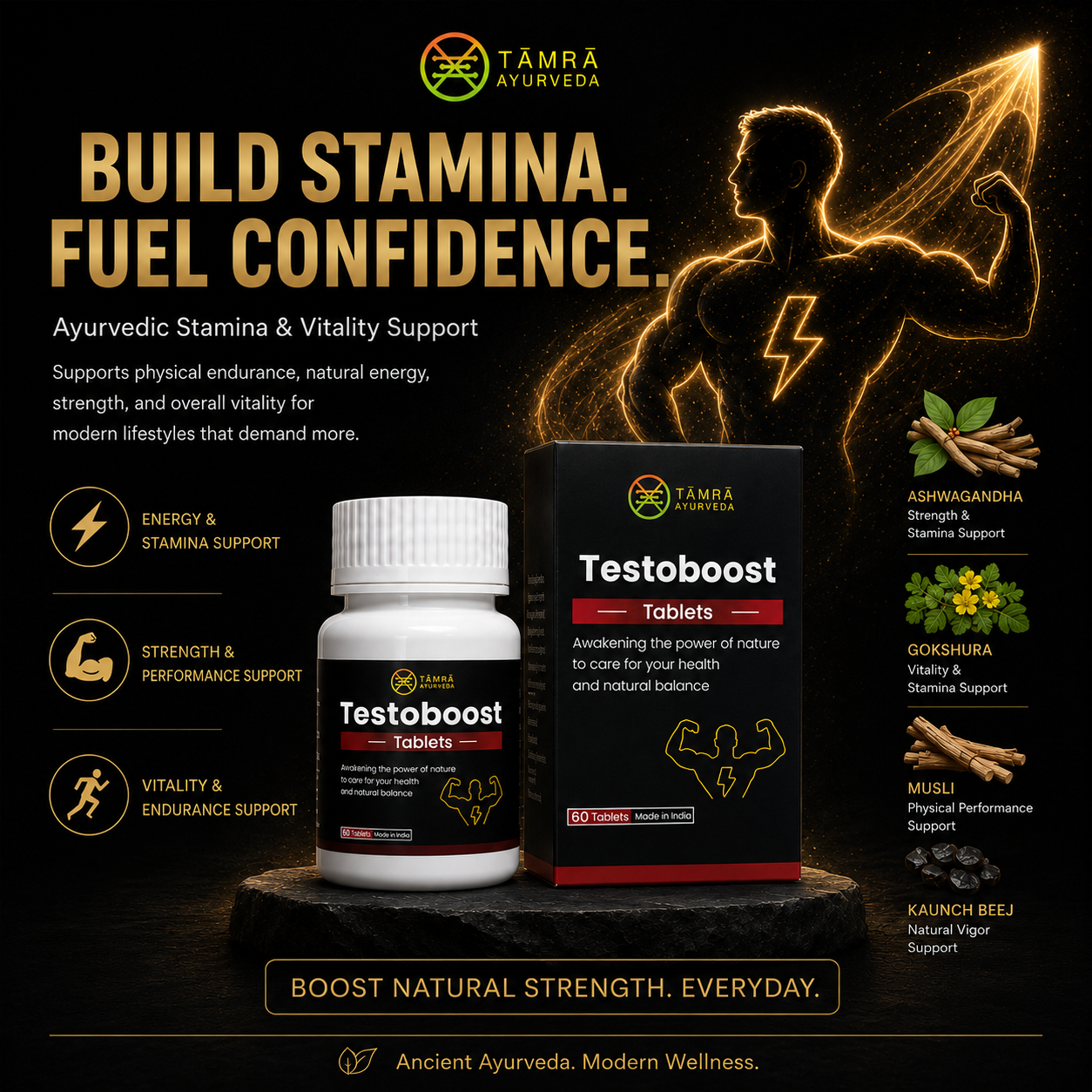 Tamra Testoboost Tablets – Ayurvedic Men’s Vitality & Performance Support