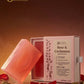 Tamra Ayurveda Rose & Cardamom soap with packaging on a warm background