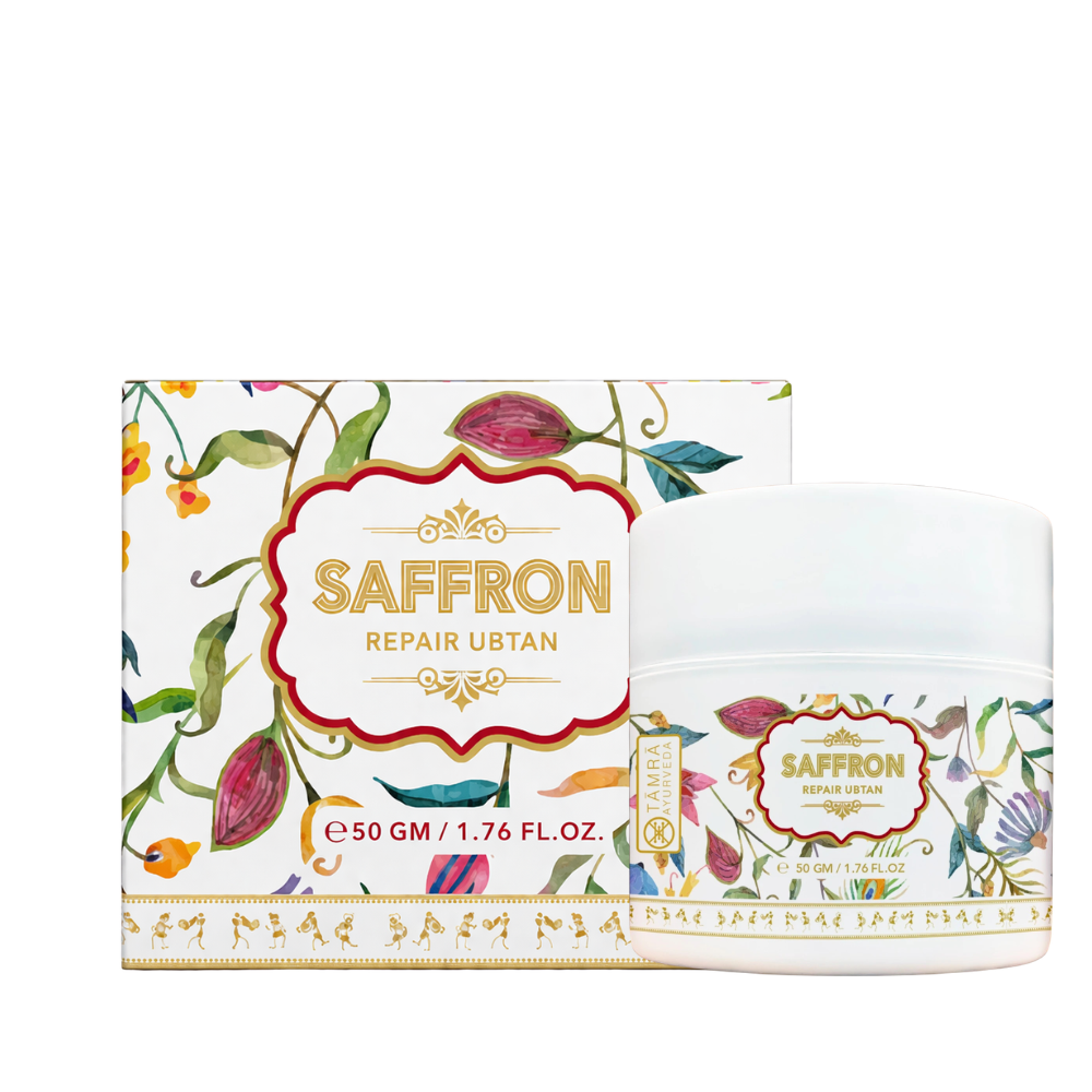 Ayurvedic Saffron Repair Ubtan for Skin Brightening & Natural Glow