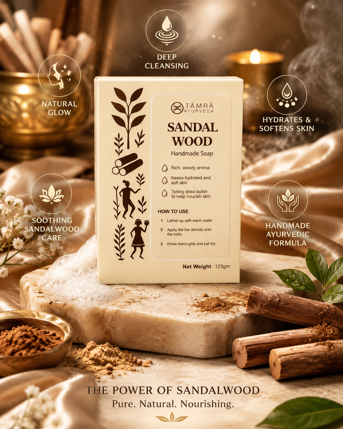 Sandal Wood handmade Soap