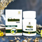 Tamra Ayurveda Gokshura capsule packaging with a bottle on a decorative background