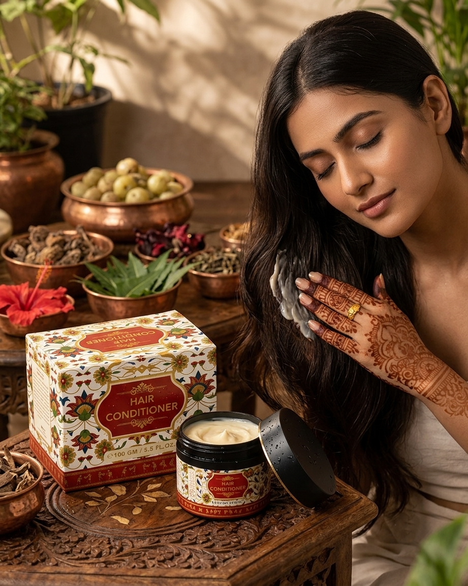 Herbal Ayurvedic Hair Conditioner for Frizz-Free, Soft & Shiny Hair