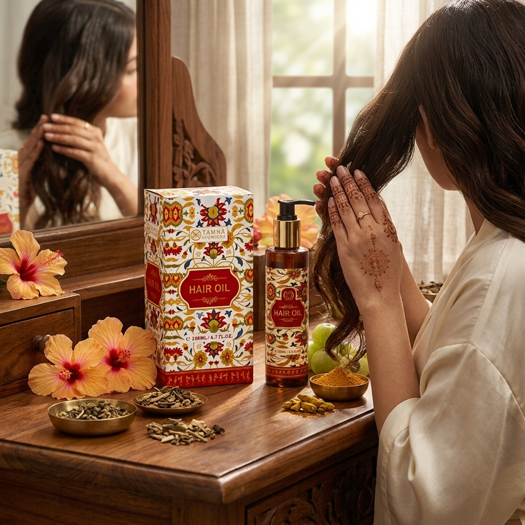 Tamra Ayurvedic Hair Oil for Hair Growth, Hair Fall & Stronger Roots