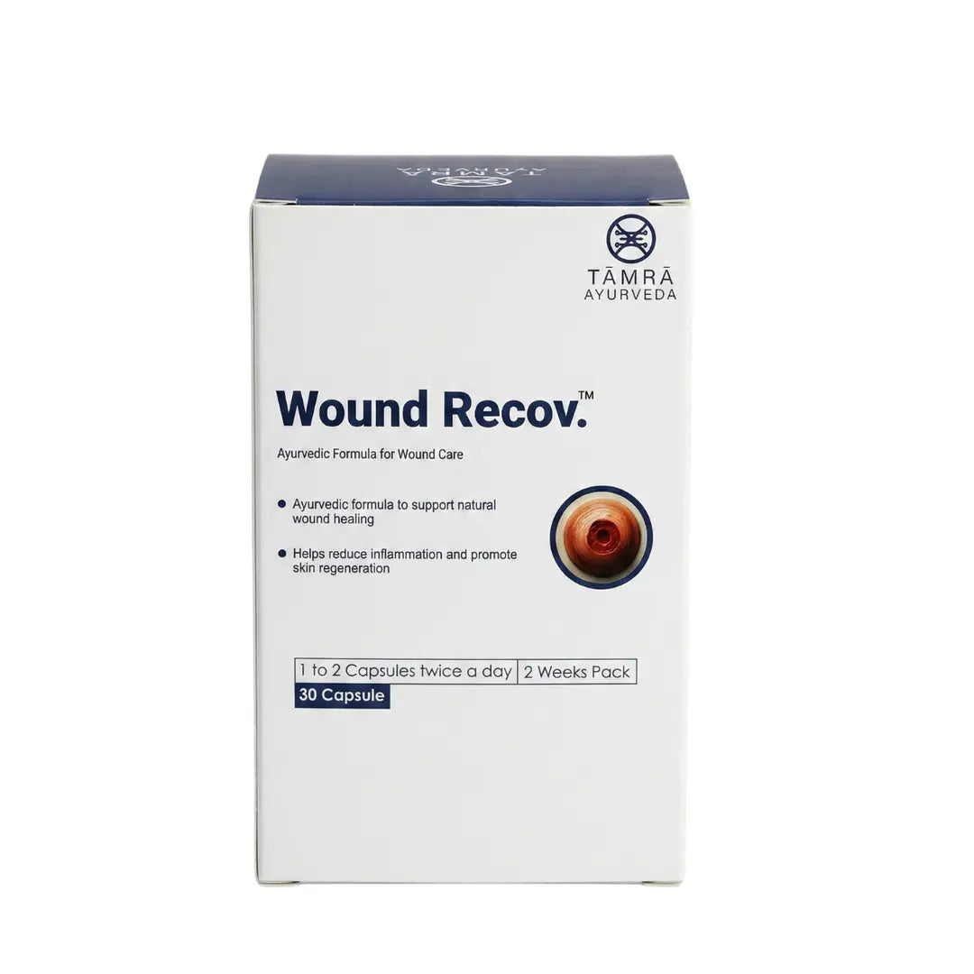Box of Tama Ayurveda Wound Recov on a white background