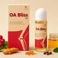 OA Bliss oil packaging with a bottle and box on a beige background
